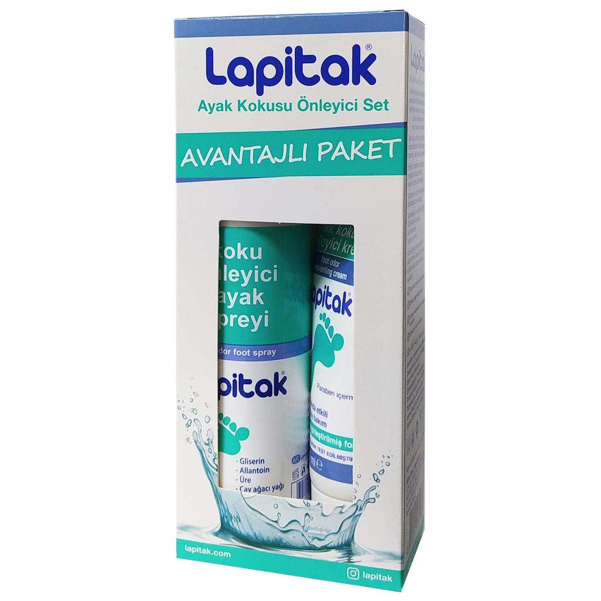 Lapitak Ayak Koku Önleyici Set - Sprey 125 ml + Krem 60 ml