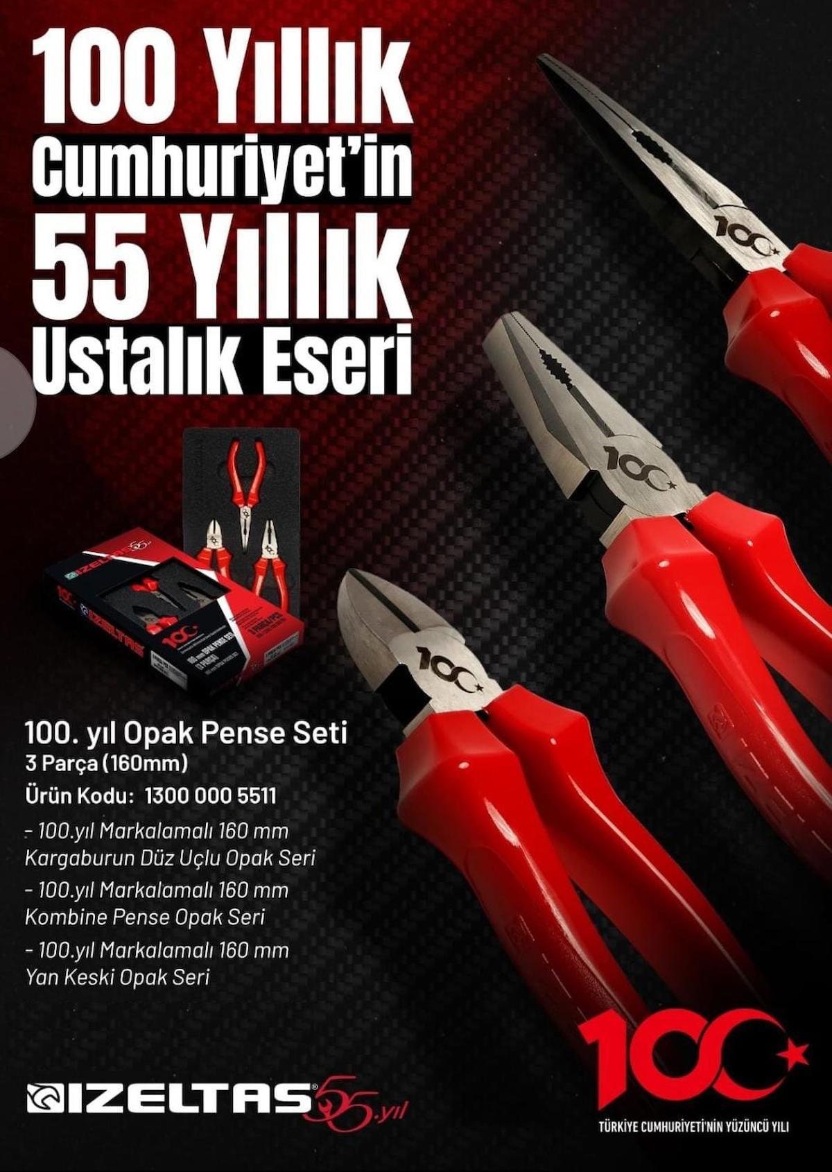 İzeltaş 13000005511 100. Yıl Opak Pense Seti