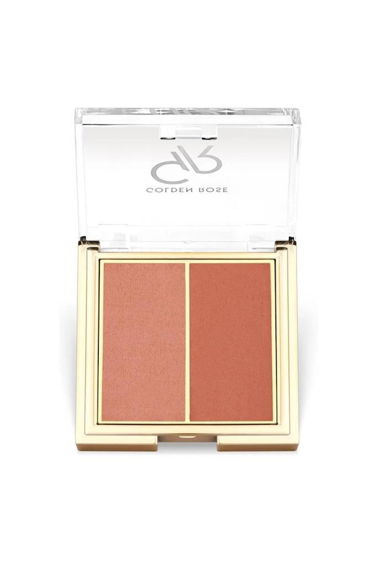 Golden Rose Iconic Blush Duo 02 Peachy Coral Allık 