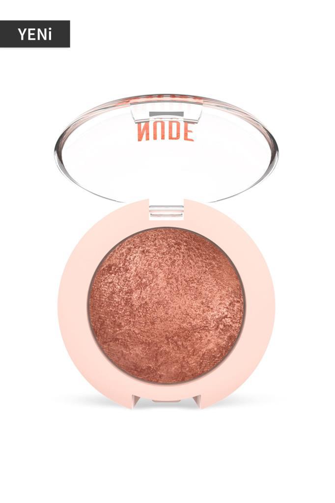 Gr Işıltılı Terracotta Göz Farı - Nude Look Pearl Baked Eyeshadow No:02 Rosy Bron