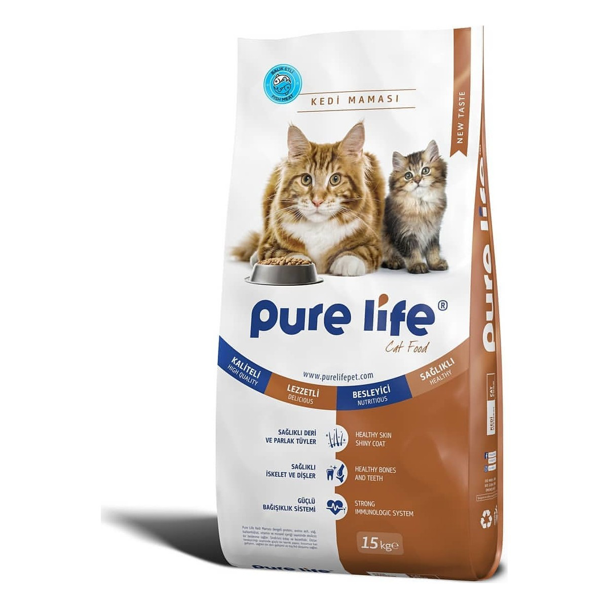 Pure Life Balıklı Yetişkin Kedi Maması 15 kg
SKT 13.09.2025