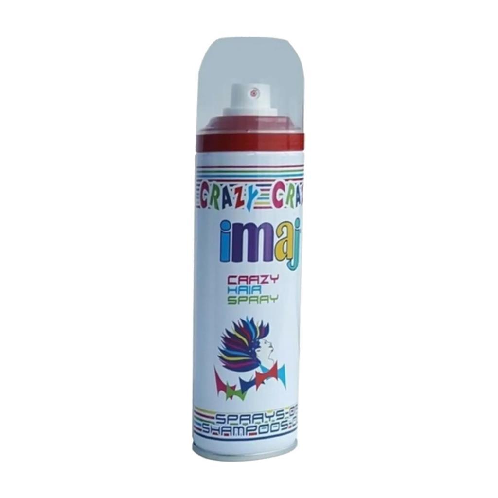 İmaj Crazy Hair Geçici Renkli Saç Spreyi Kırmızı 100ml