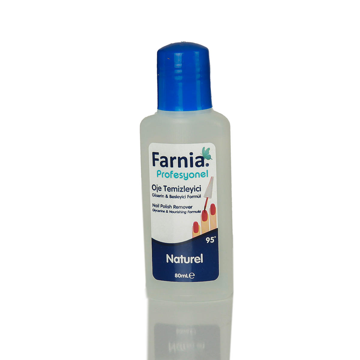 Farnia Profesyonel Oje Temizleyici Aseton Naturel 80 Ml 95 Derece