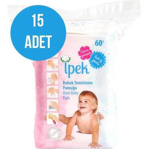 İpek Hidrofil Maxi Bebek Pedi 15x60 Adet