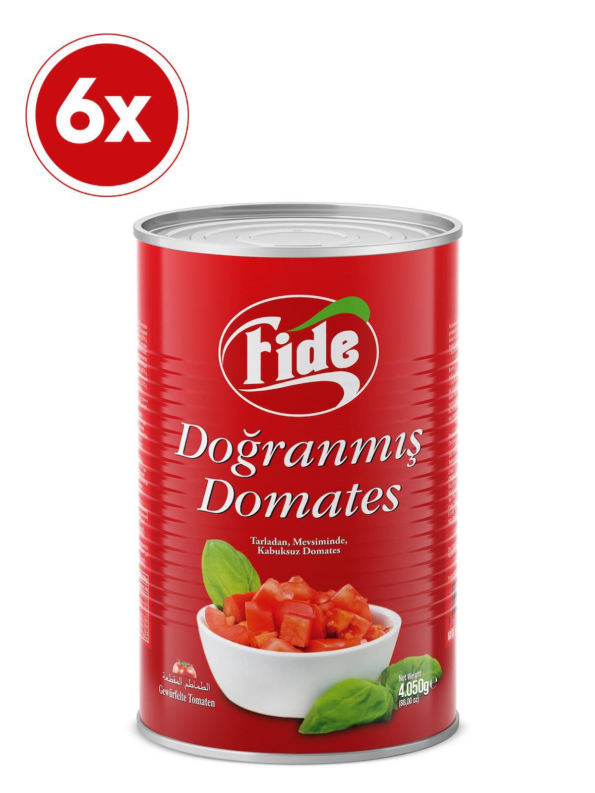 Fide Doğranmış Domates 6 X 4050 Gr