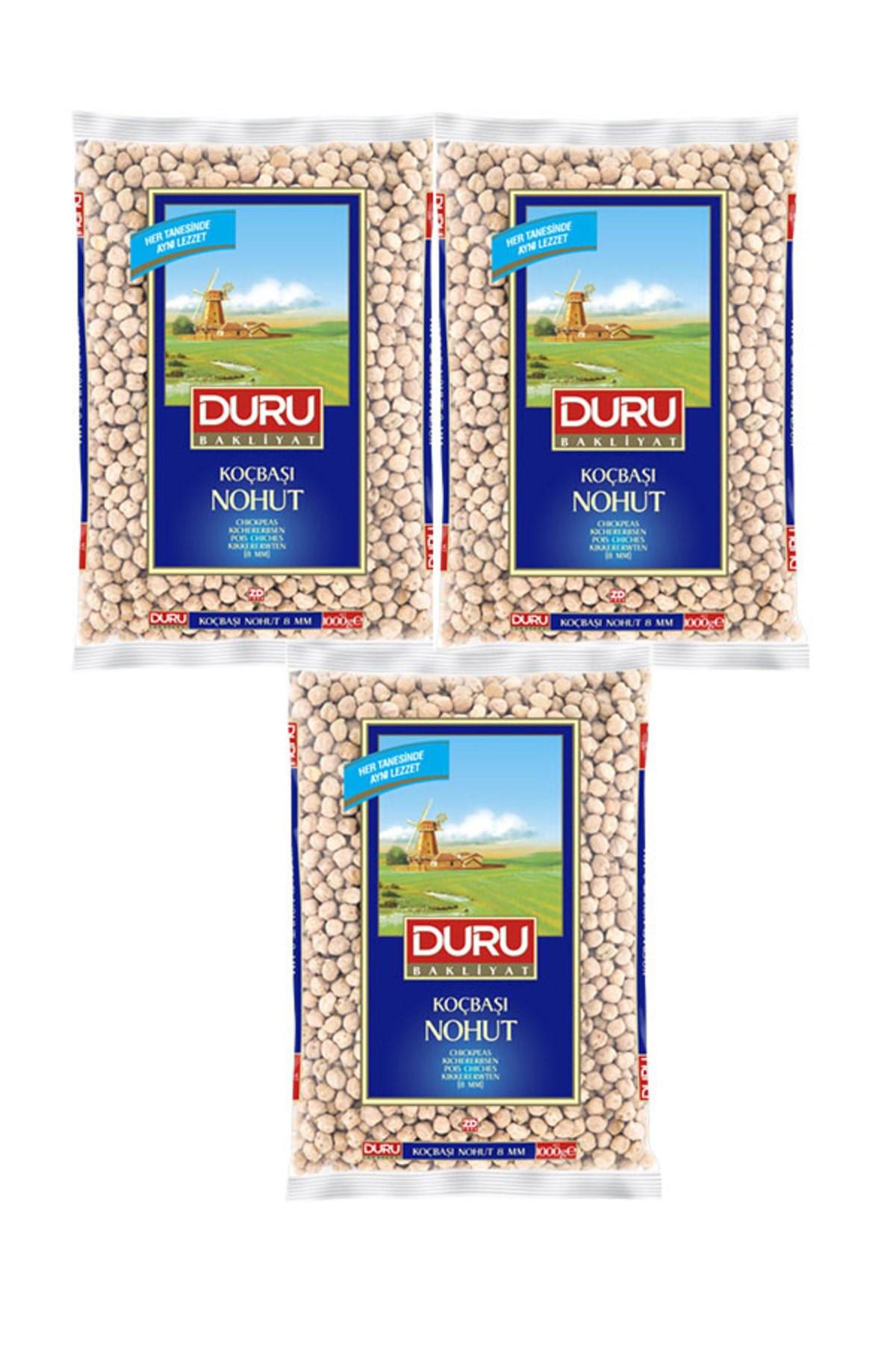 Duru Koçbaşı Nohut 8 mm 1000 gr x 3 Adet