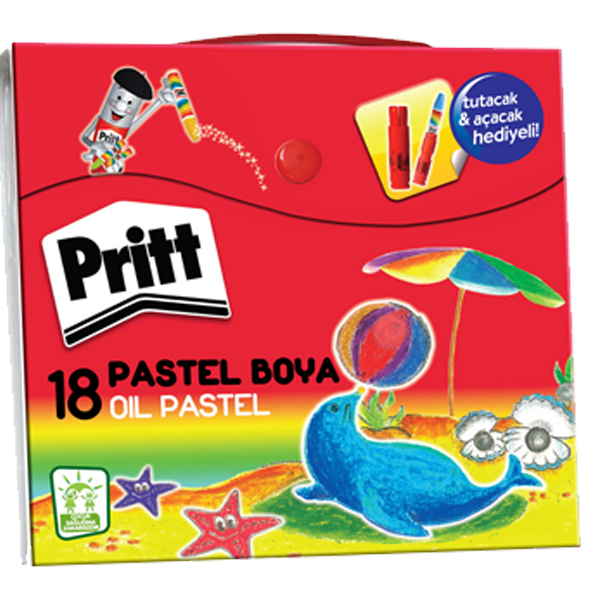 Pritt Pastel Boya Çantalı 18 Renk