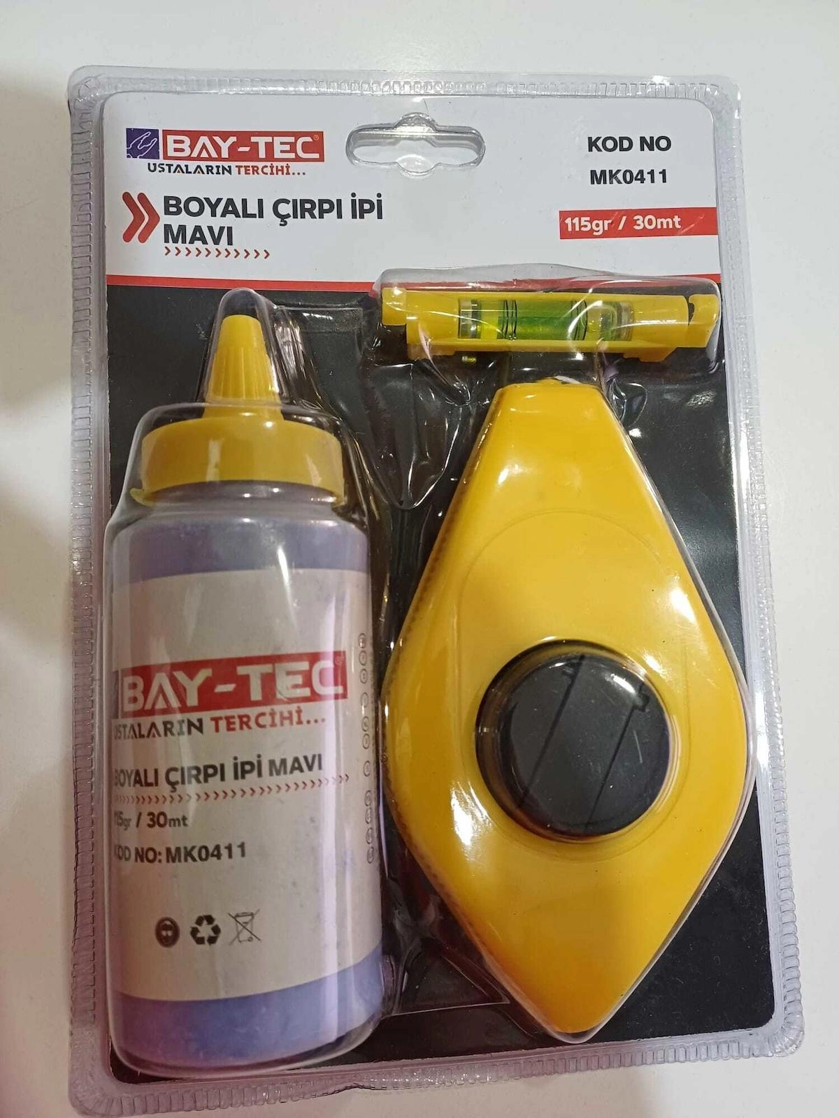 Bay-Tec Boyalı Çırpı İpi Mavi 30Mt 115Gr-Su Terazili