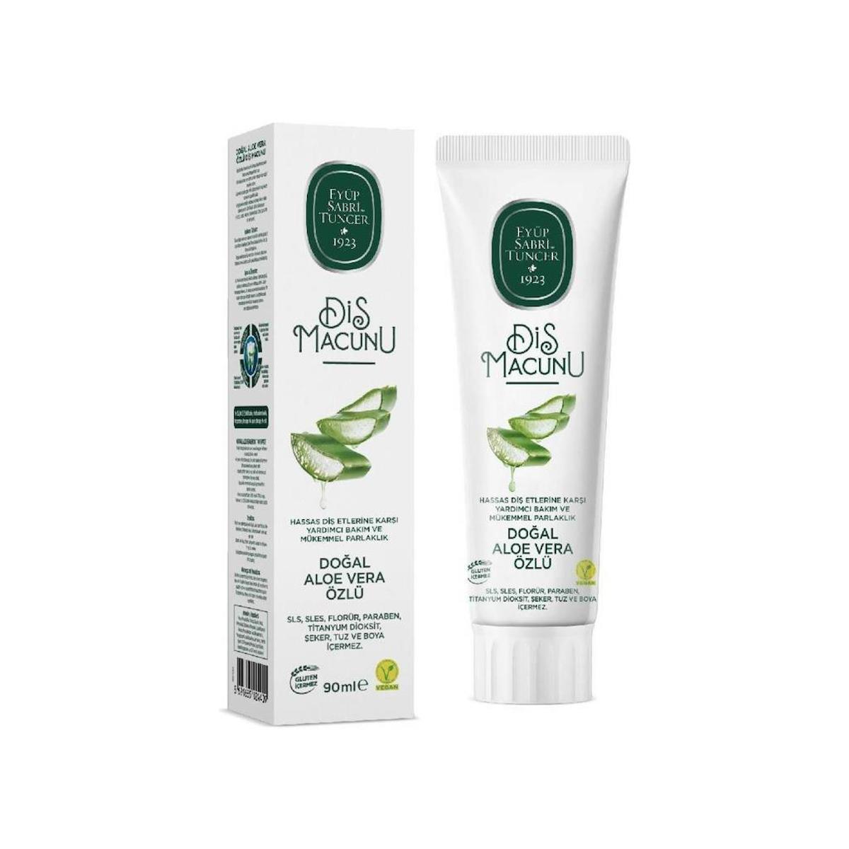 Diş Macunu 90ml Doğal Aloe Vera Özlü