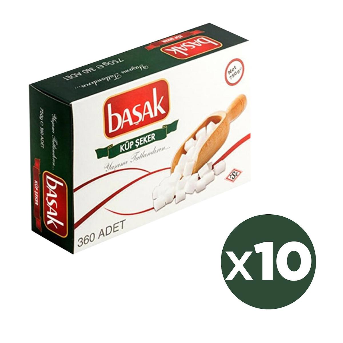 Başak Küp Şeker 750 Gr 360 Lı X 10 Adet