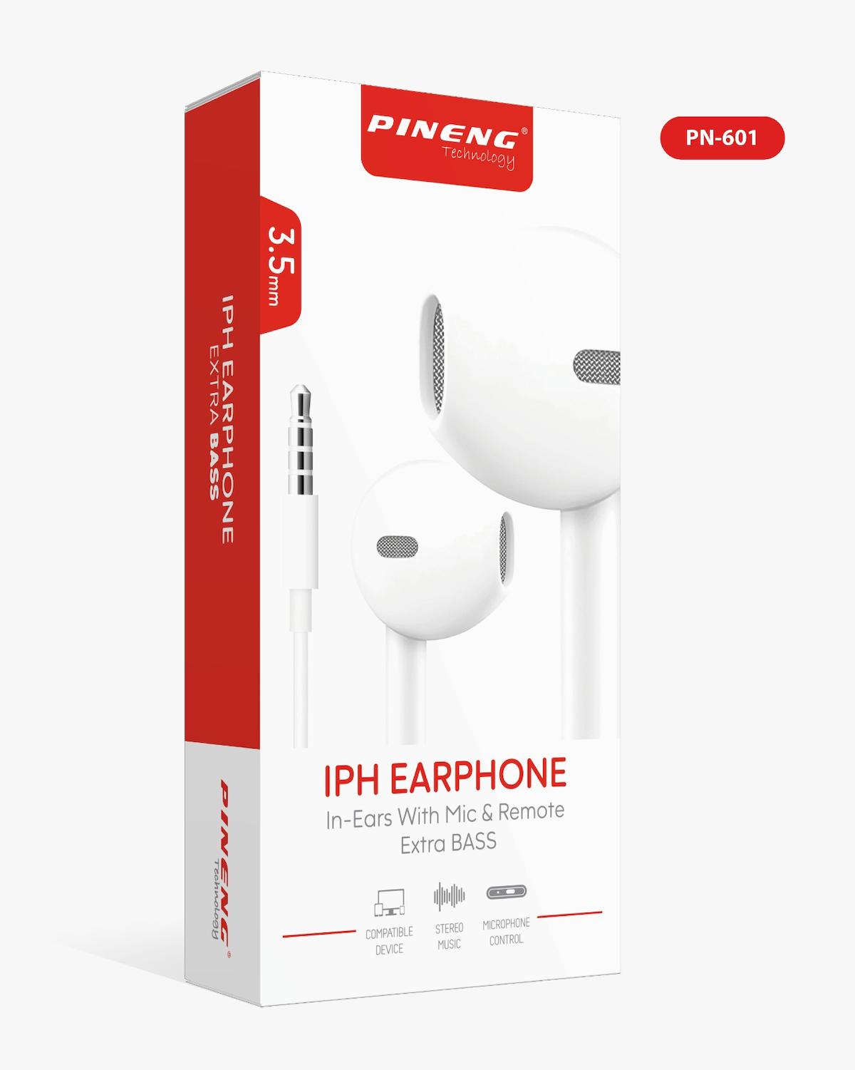 PINENG IPH EARPHONE EXTRA BASS STEREO JACK KULAKLIK PN-601