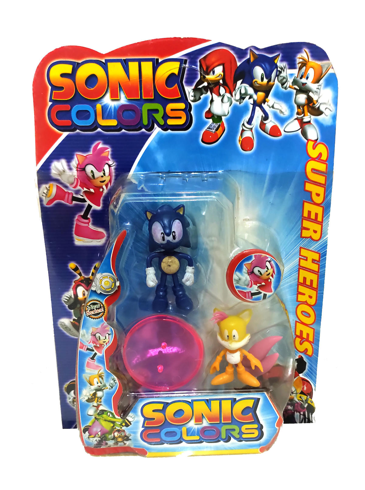 ES6213-C Sonic Colors Hedgehog Oyuncak Seti Mavi Sonic & Miles Tails Bir Arada