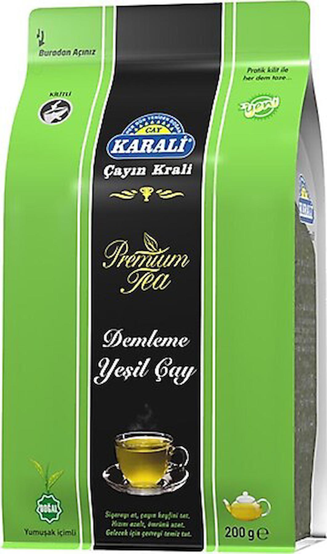 Karali Premium Dökme Yeşil Çay 200g