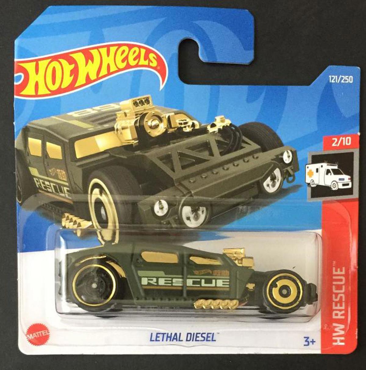 Lethal Diesel Hot Wheels Tekli Arabalar 1/64 Ölçek Metal Oyuncak Araba