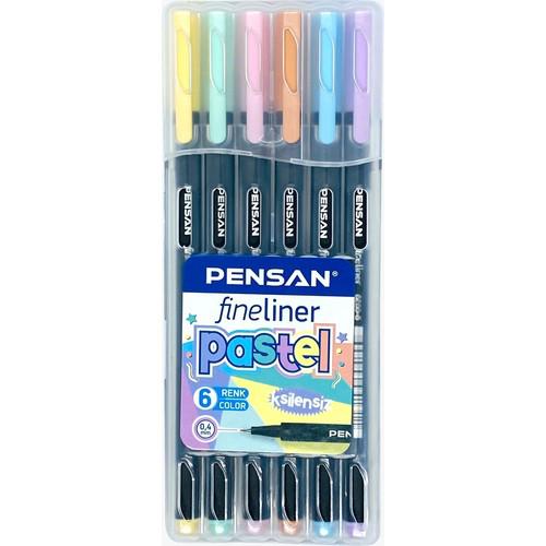 Pensan Fineliner 6 Pastel Renk 0.4mm Uç