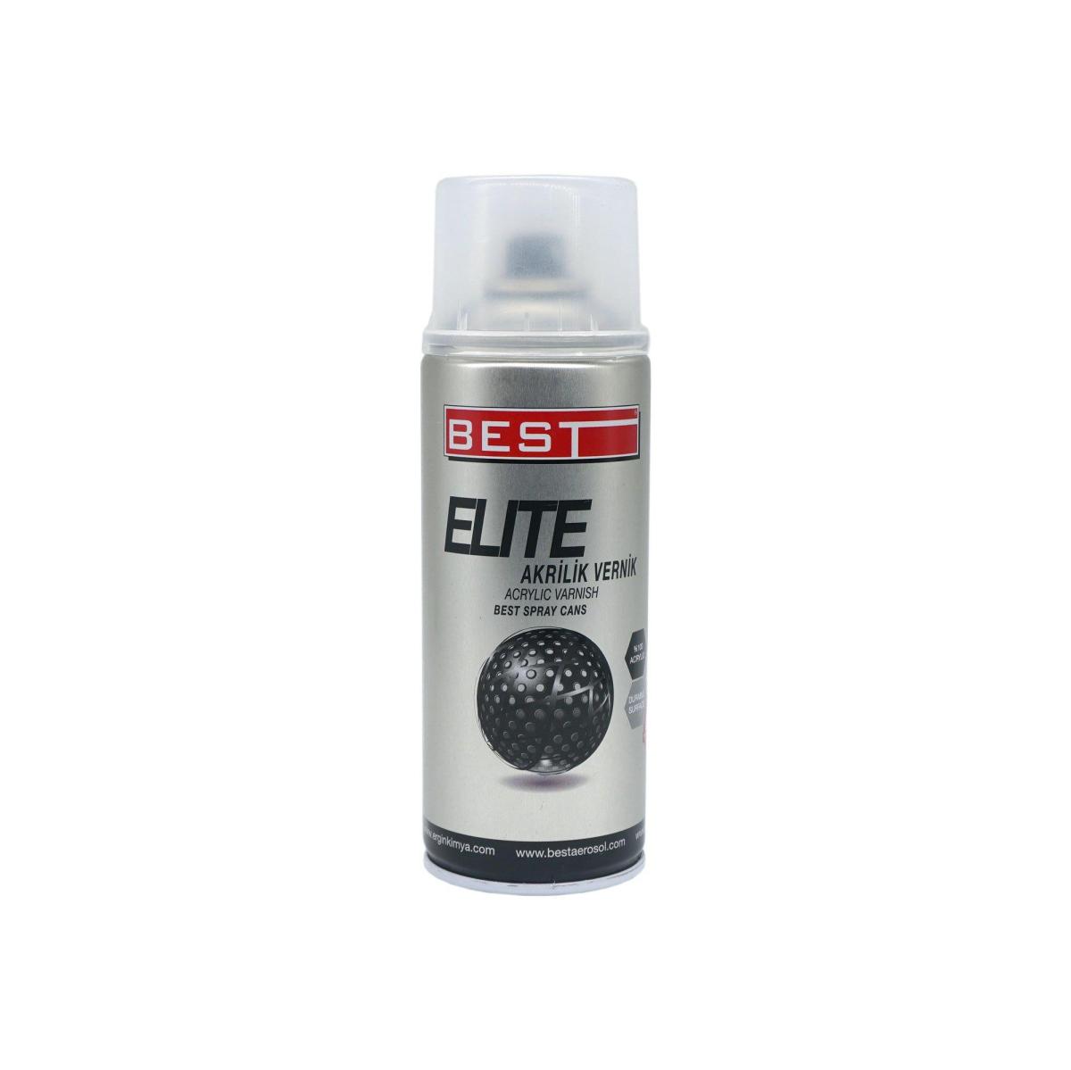 Best Elite Akrilik Sprey Vernik 400 ml Şeffaf