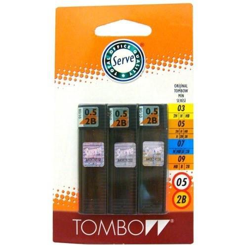 Tombow Kalem Ucu 0,5 Mm 2B 3’Lü Blister