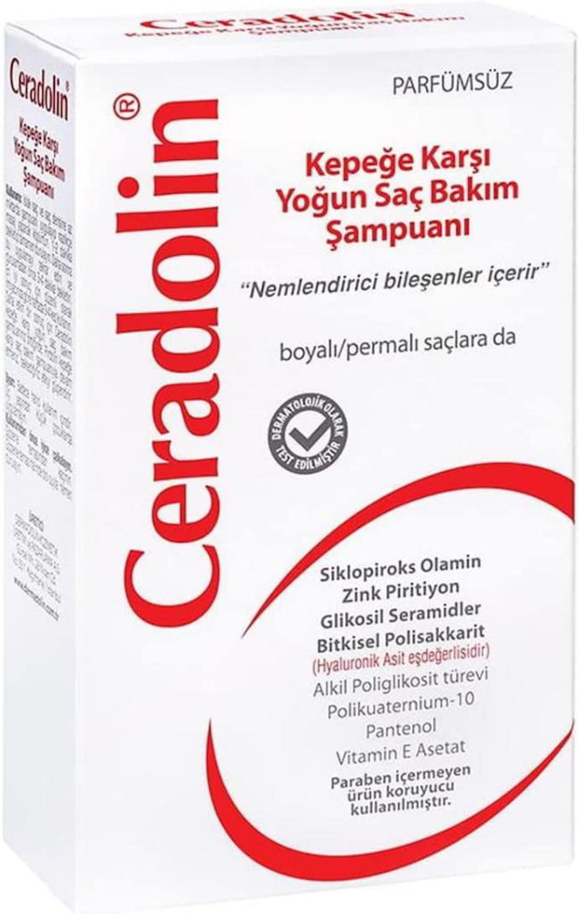 Dermadolin Ceradolin Kepeğe Karşı Etkili Yoğun Saç Bakım Şampuanı 300 ml