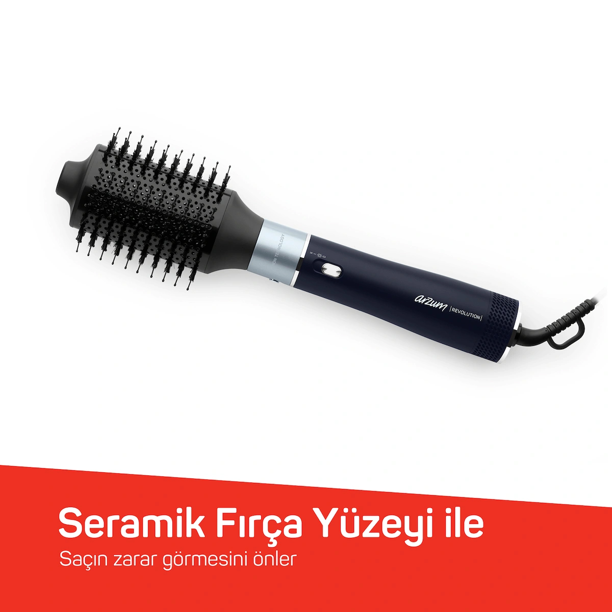AR5162 Revolution Hava Üflemeli Şekillendirici Siyah