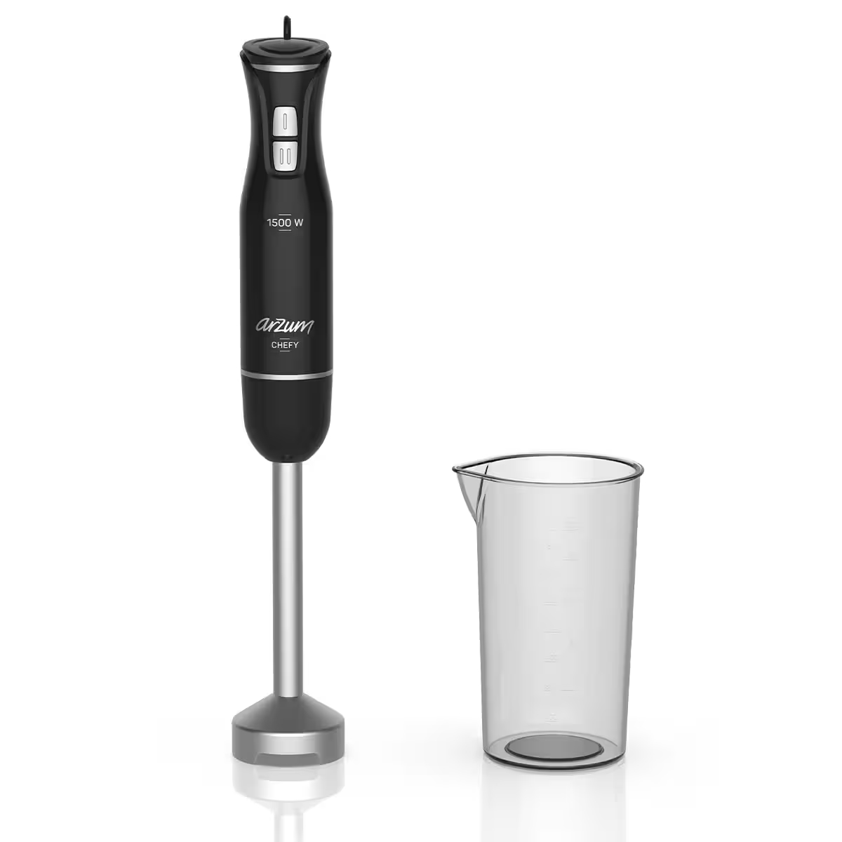 AR1139 Chefy El Blender 1500W, 2 Kademeli, Karıştırma Kabı, Siyah