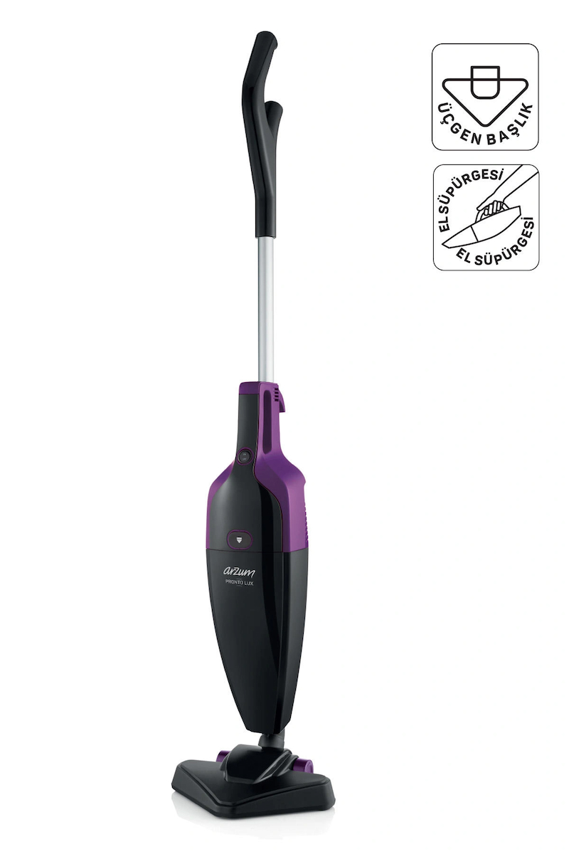 AR4075 Pronto Lux 2‘si 1 Arada Dikey Elektrikli Süpürge 800W, 1,5 L Toz Haznesi, Mürdüm