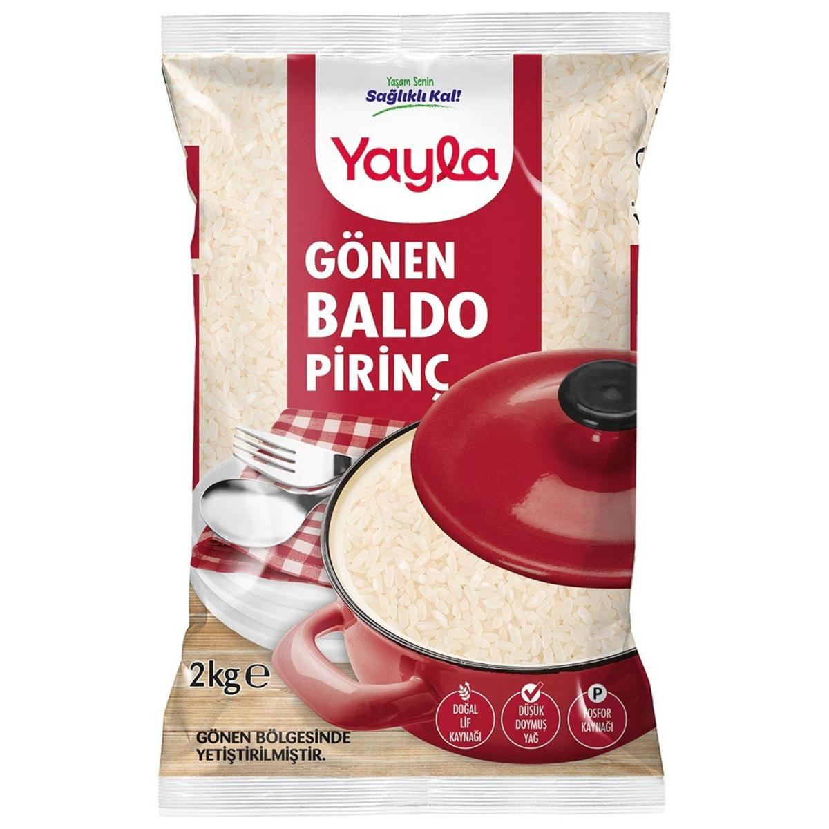 Yayla Baldo Pirinç Gönen Bölgesi Mahsulü 2 Kg