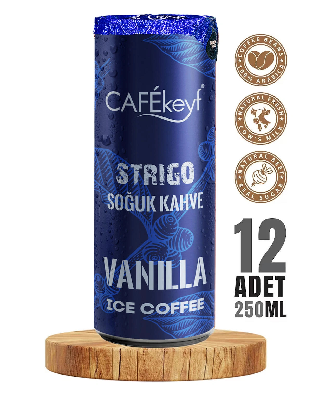 CAFEkeyf Vanilya Aromalı Soğuk Kahve 250ml 12'li