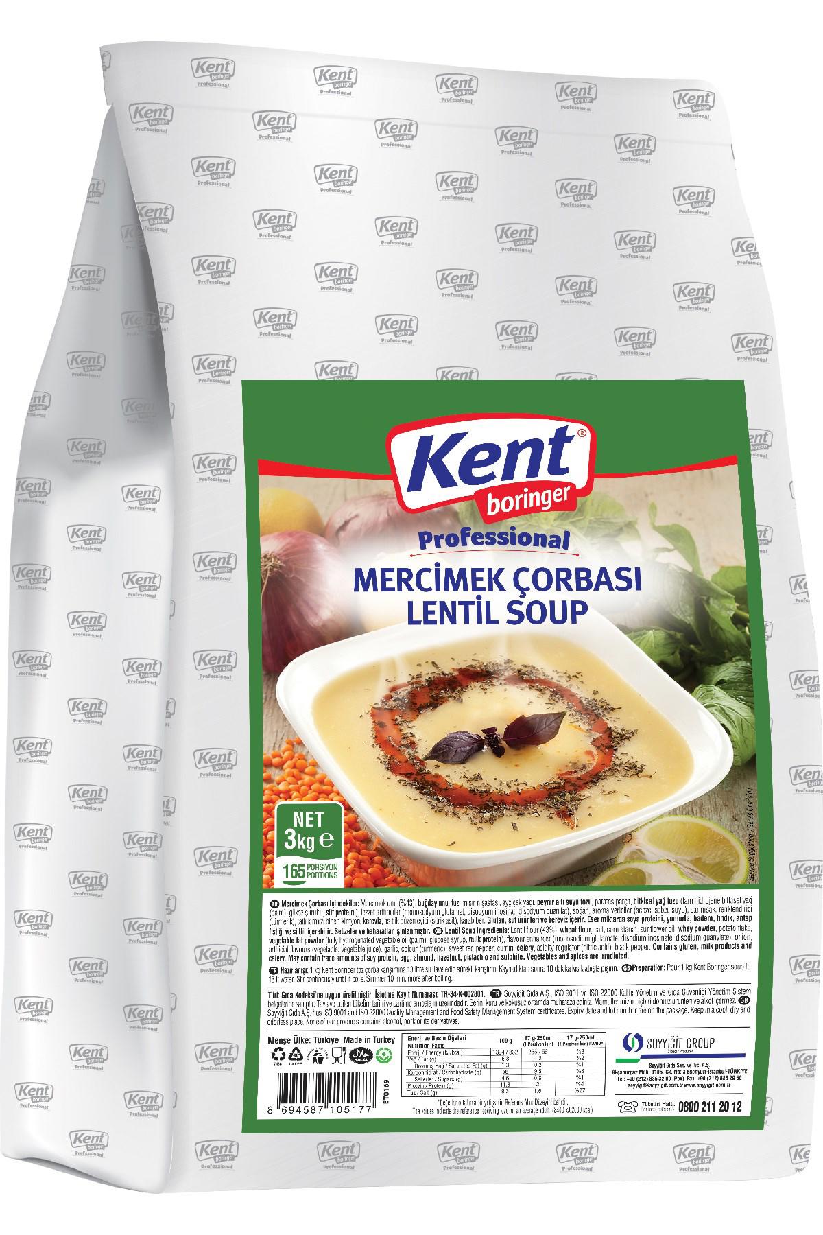 KB Professional Mercimek Çorbası 3 Kg