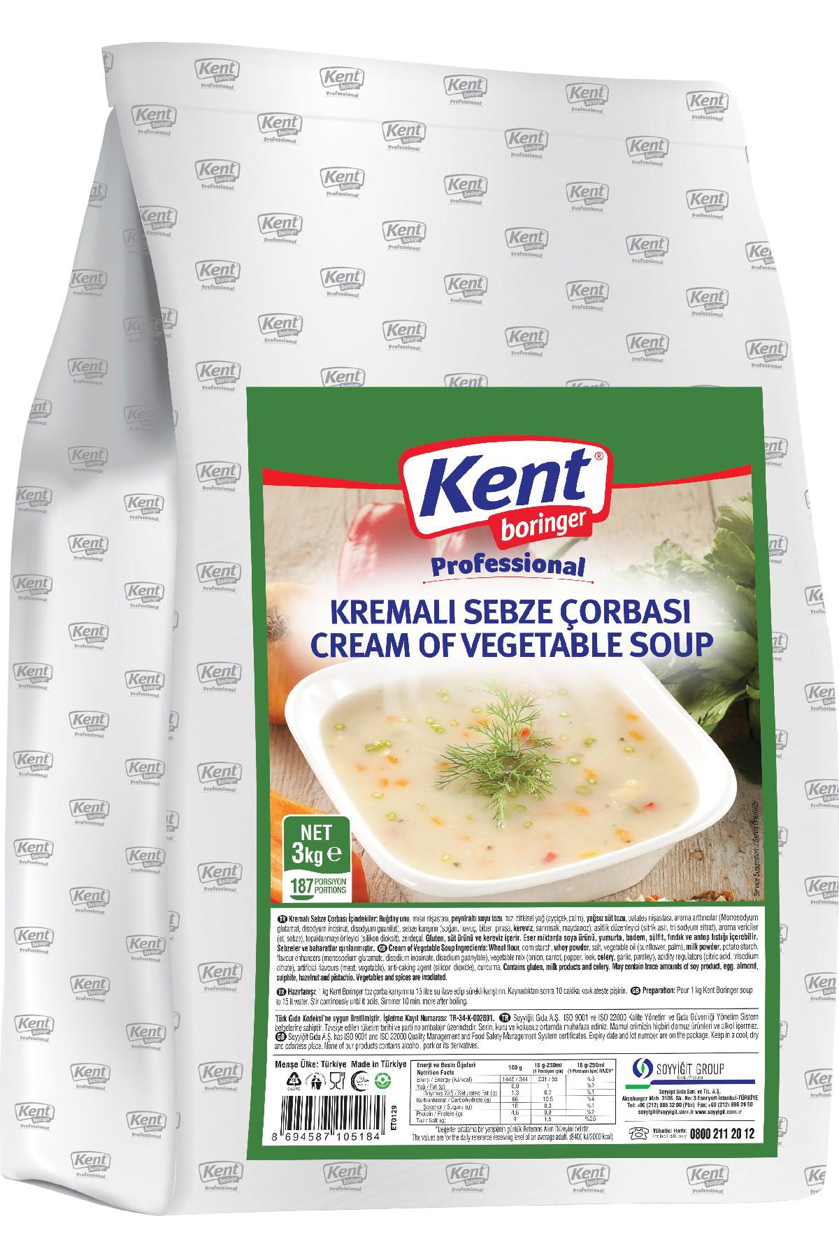 KB Professional Kremalı Sebze Çorbası 3 Kg