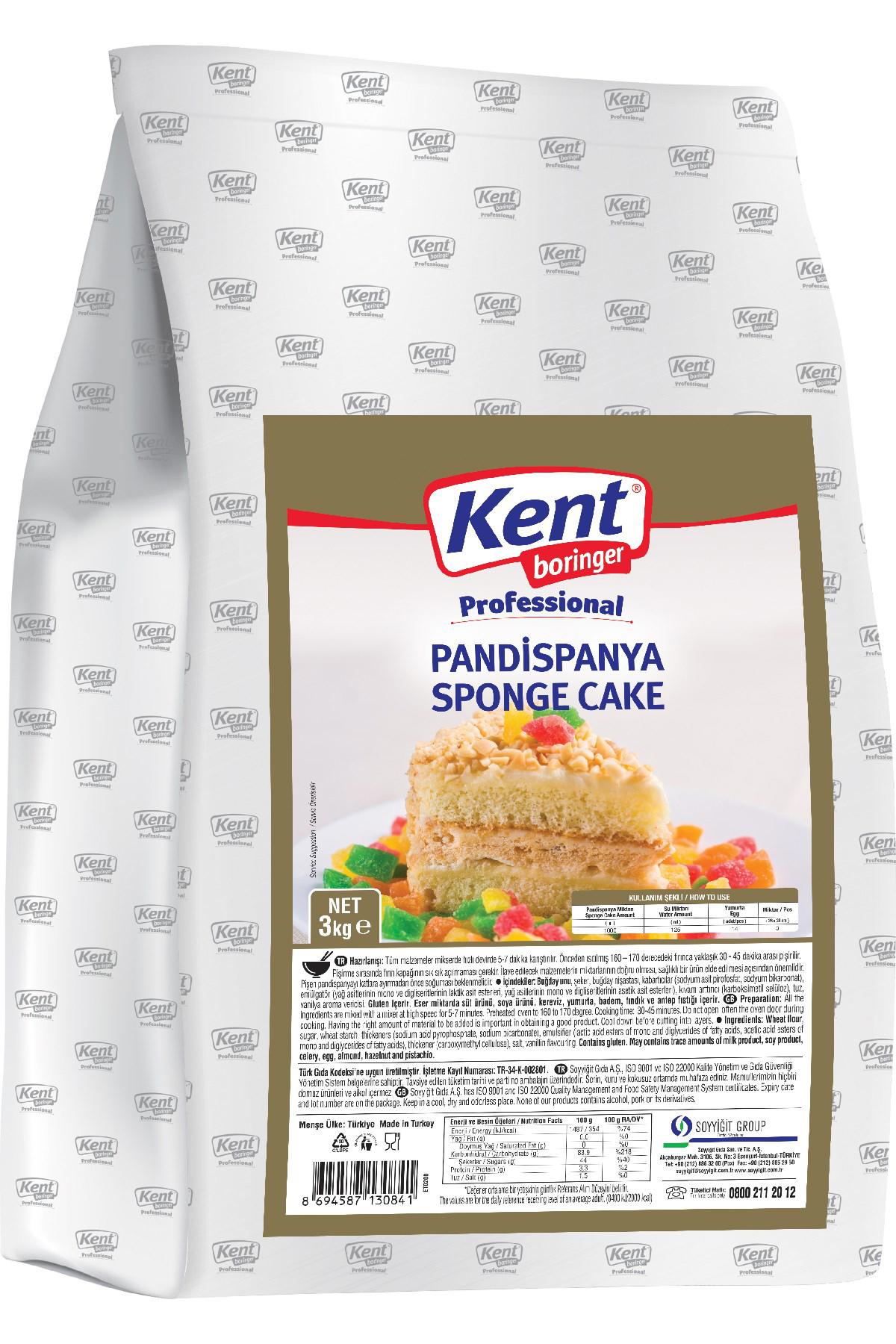 KB Professional Pandispanya Mix Sade 3 Kg