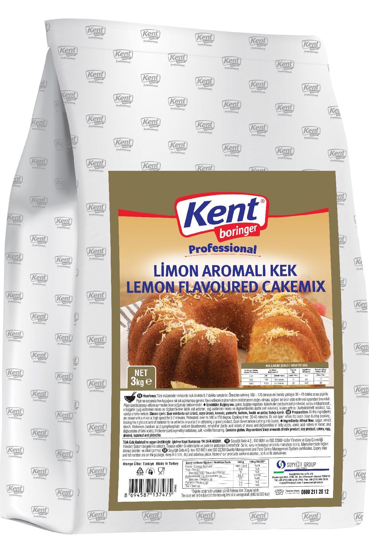 KB Professional Limon Aromalı Kek 3 Kg