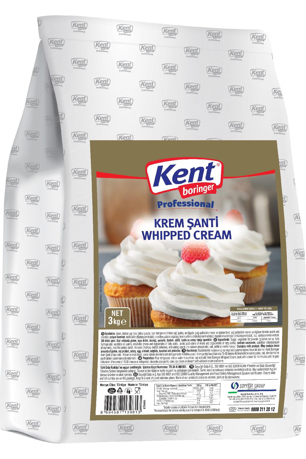 KB Professional Krem Şanti Sade 3 Kg