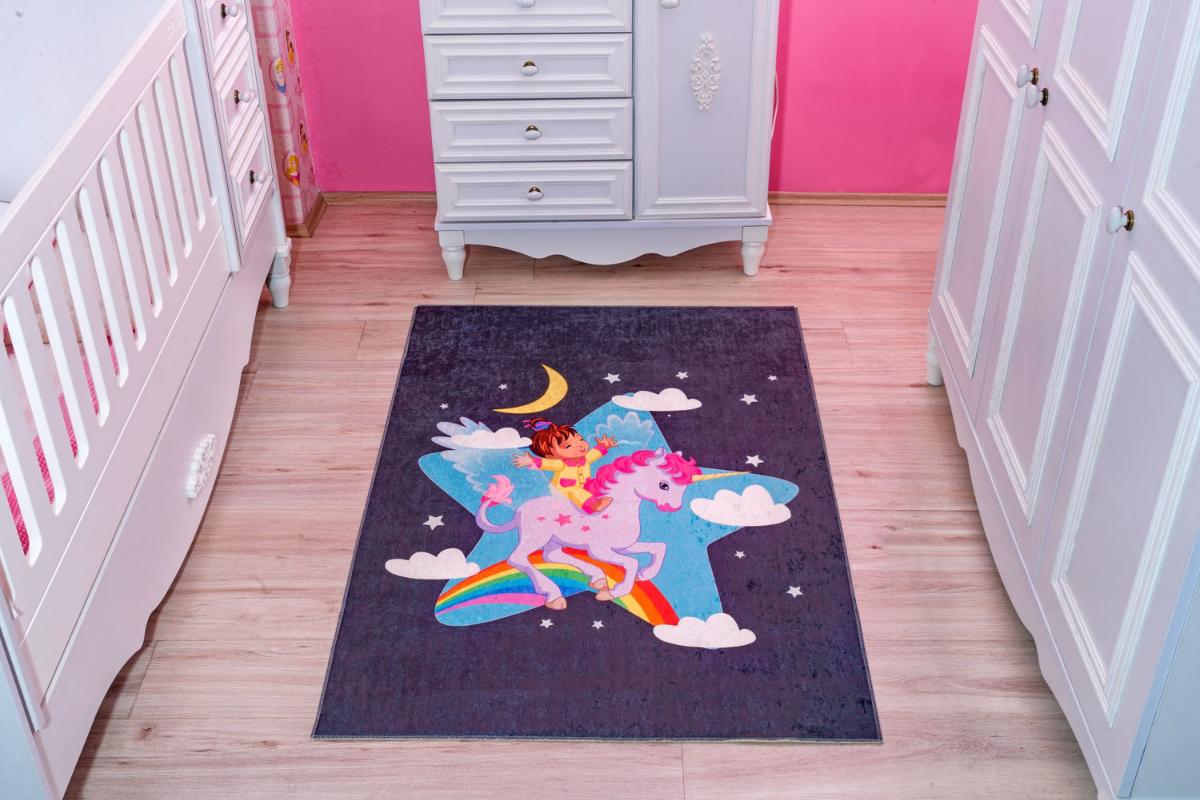 Babysale Uçan Pony Füme Oyun Halısı 120x180 cm