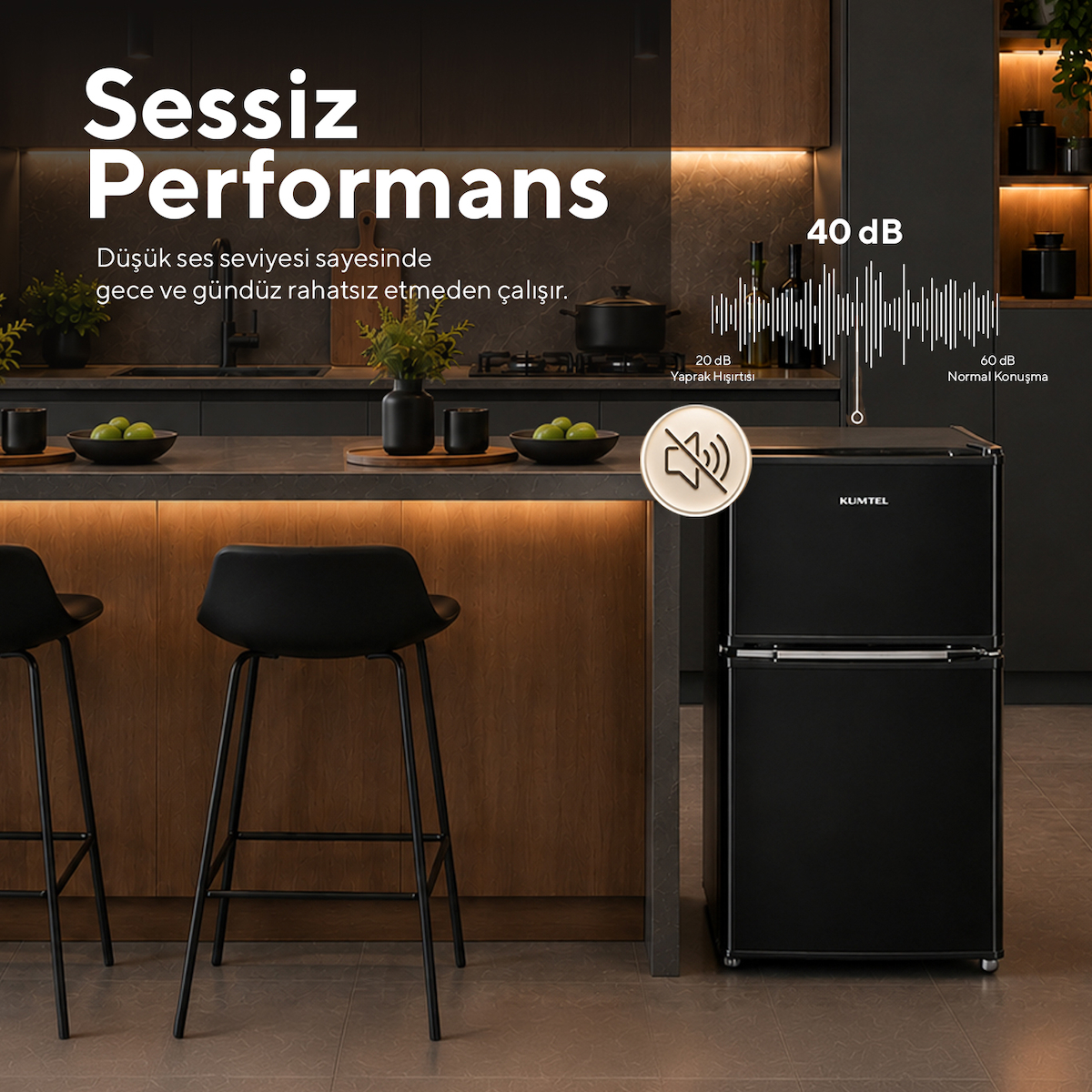 kumtel htmf-90eb 87 l çift kapılı mini buzdolabı – siyah