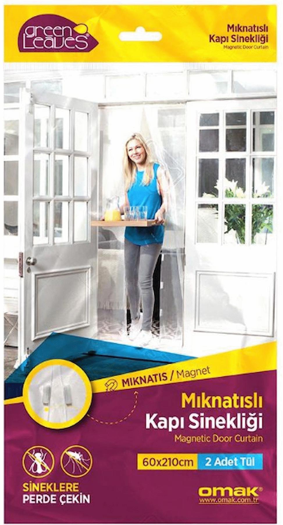 Omak GreenLeaves Mıknatıslı Kapı Sinekliği 2x(60x210) cm