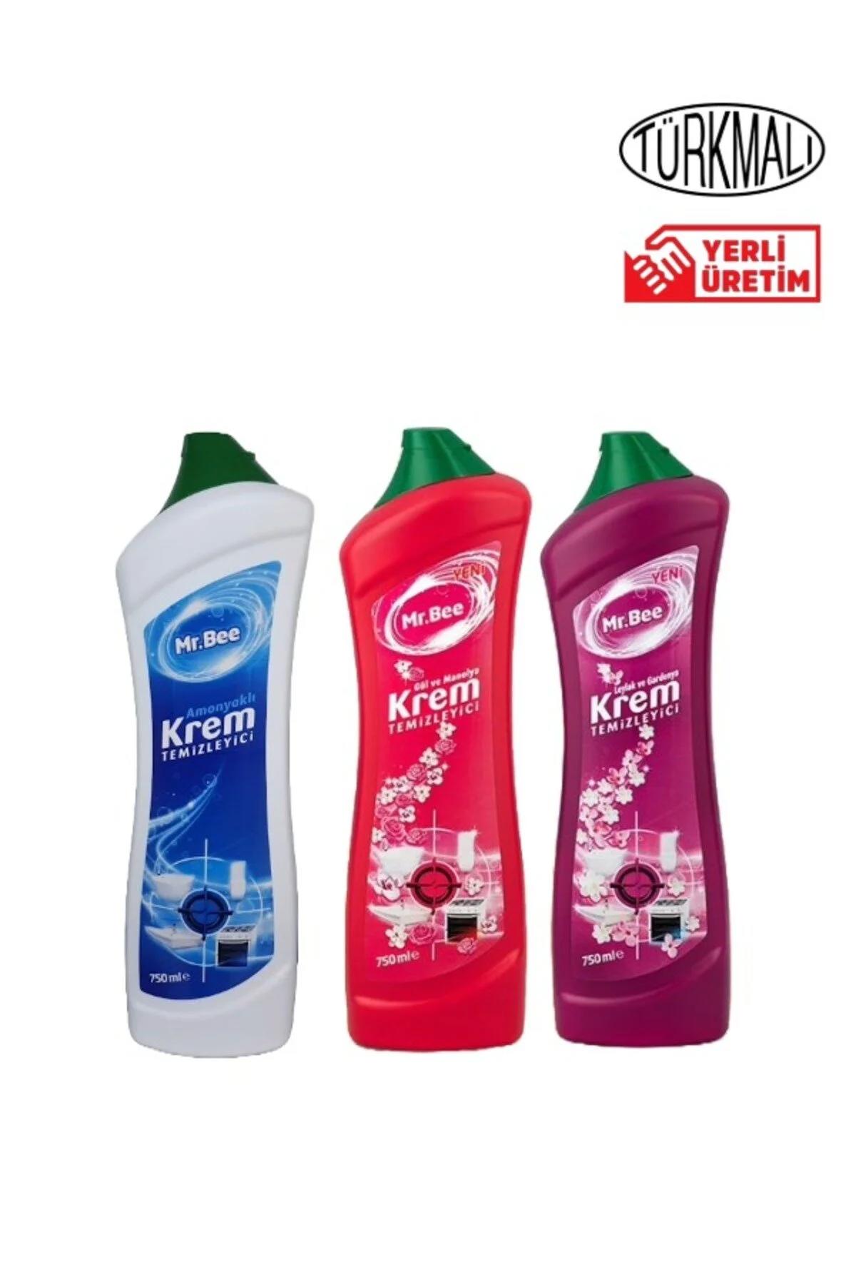 YÜZEY TEMİZLEYİCİ AMONYAKLI +GÜL VE MANLYA+LEYLAK GARDENYA 750 ML 3 LÜ