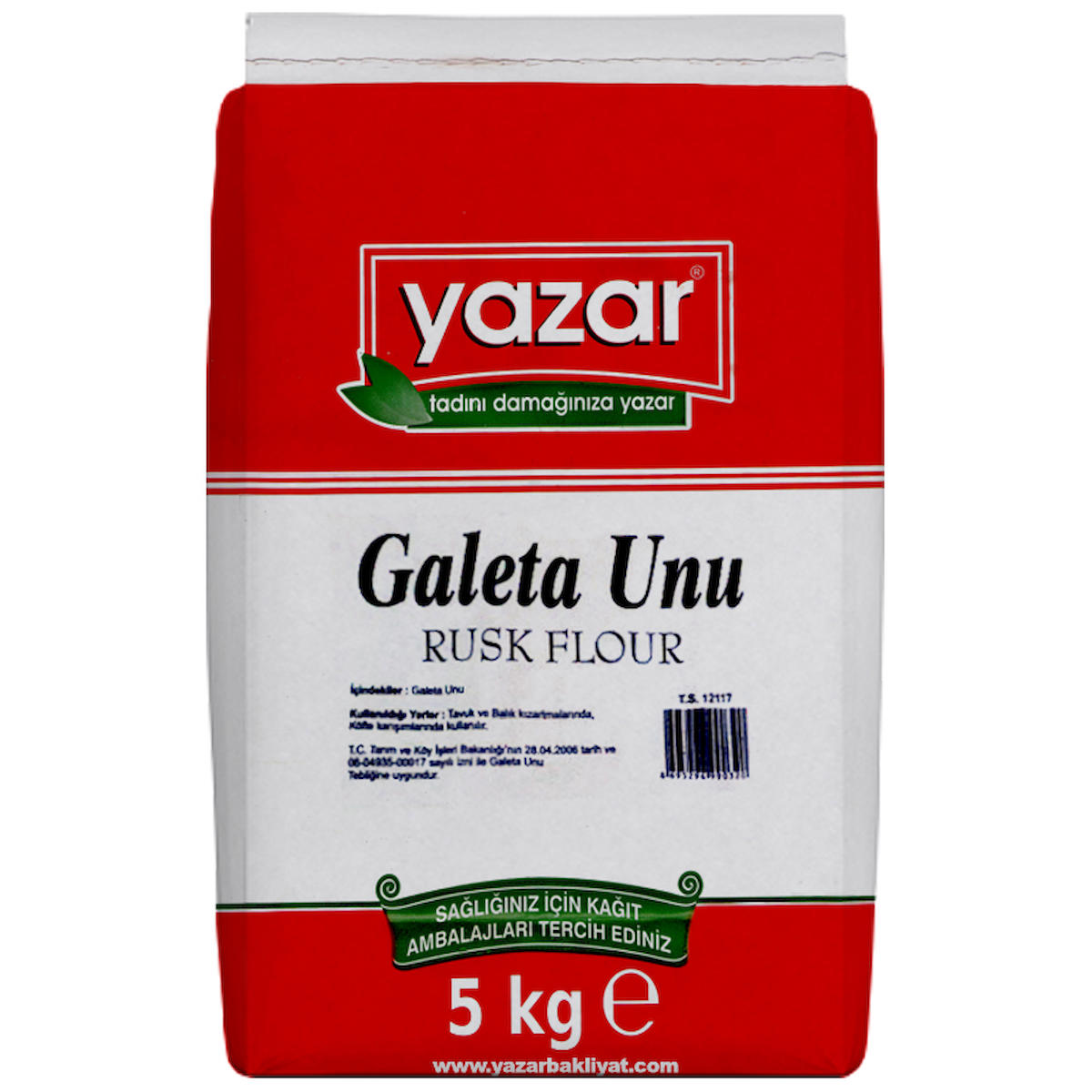 Yazar Sade Galeta Unu 5 Kg 