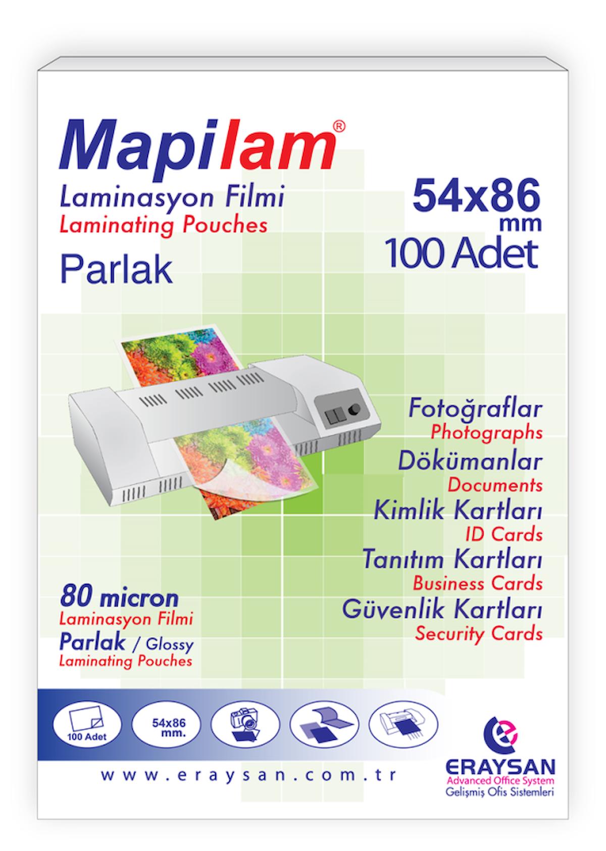 MAPİLAM-80MİC.54X86 PARLAK POLYESTER 100