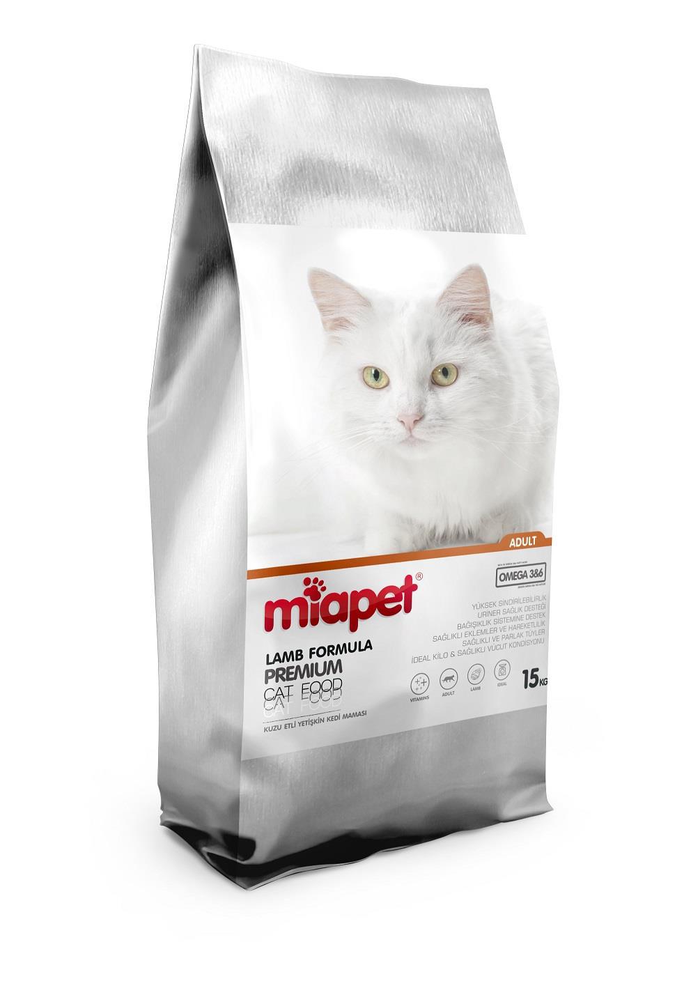 Miapet Kuzulu Yetişkin Kedi Maması 15 KG