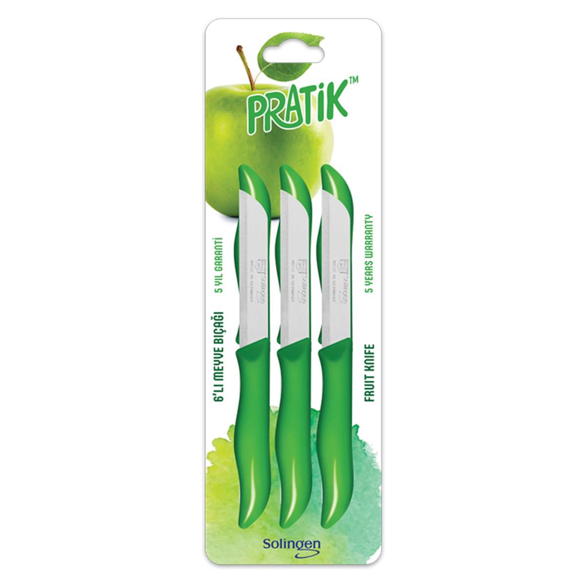 Pratik Plastik Saplı 6Lı Meyve Bıçak Seti 43025