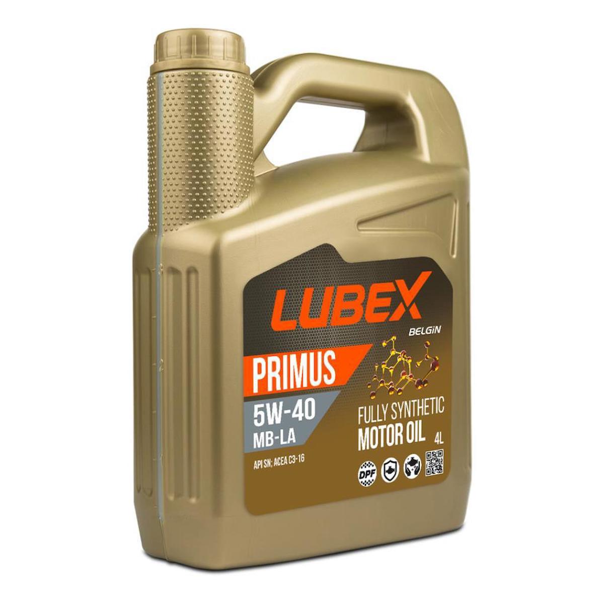 Lubex Primus MB-LA 5W-40 4 Lt Tam Sentetik DPF'li Motor Yağı