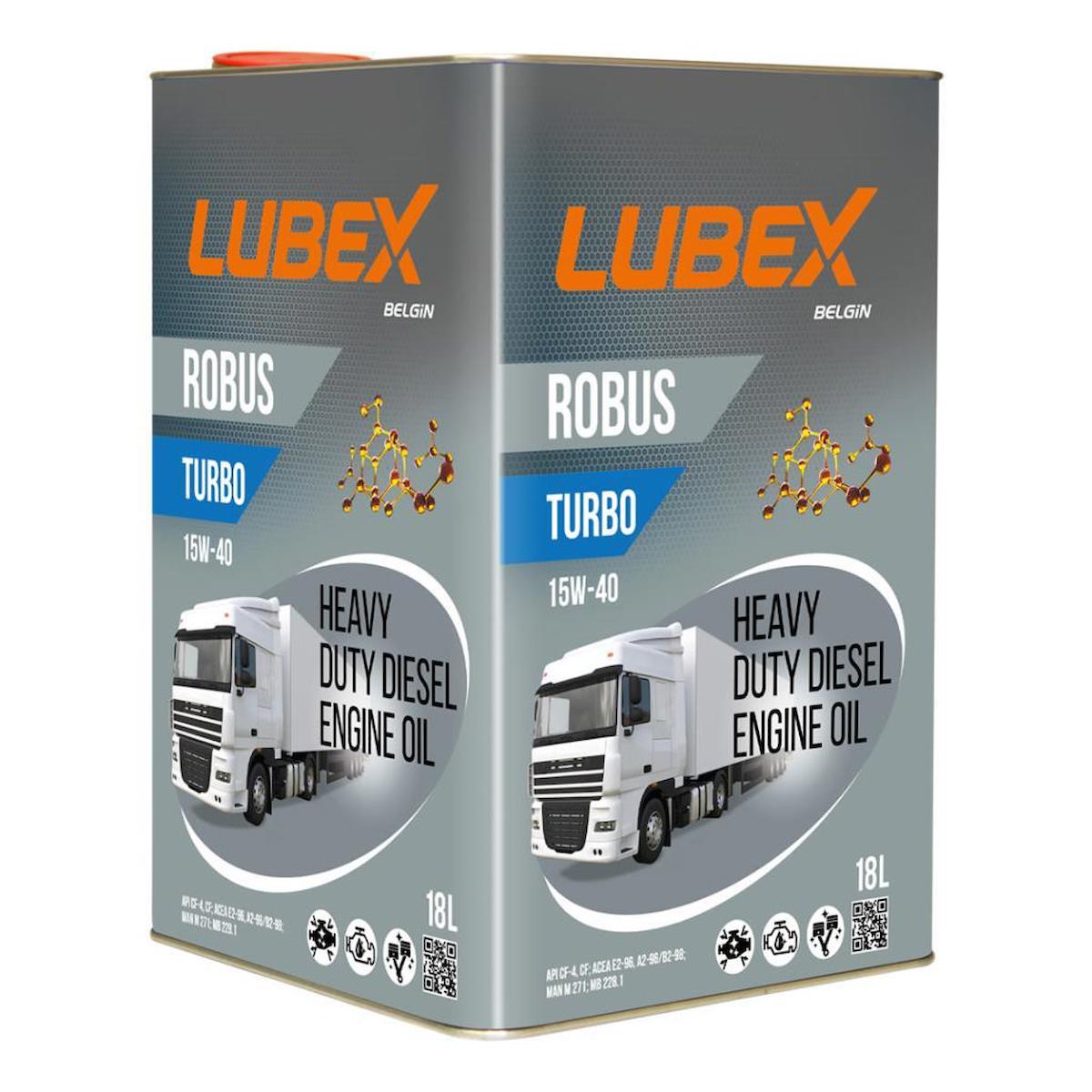 Lubex Robus Turbo 15W-40 18 LT Ağır Dizel Motor Yağı