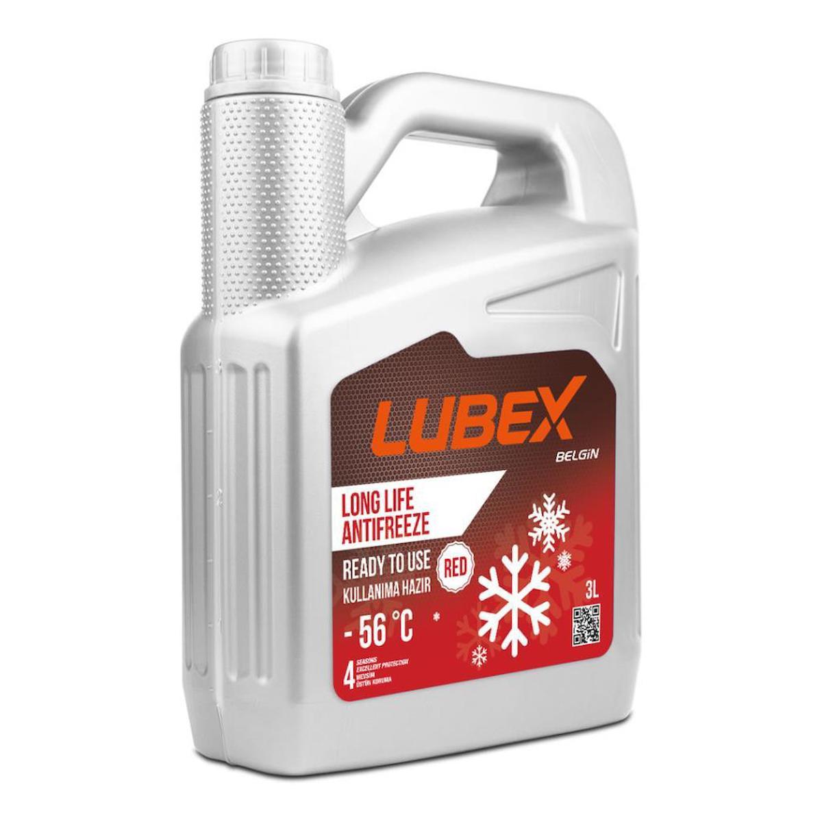 Lubex Long Life Antifriz Kırmızı 3 Lt -56 Derece