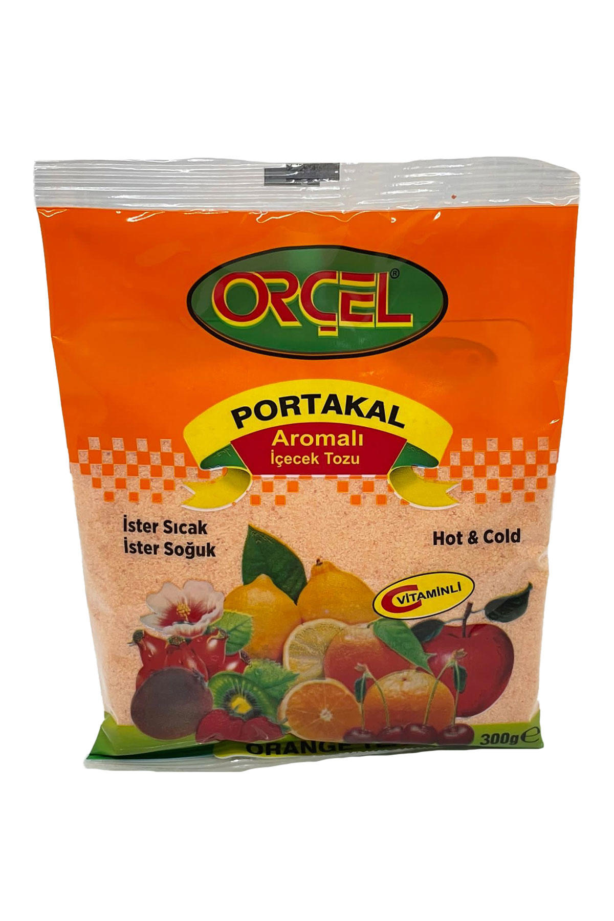 Orçel Portakal Aromalı İçecek Tozu Oralet Çay 300 Gr.