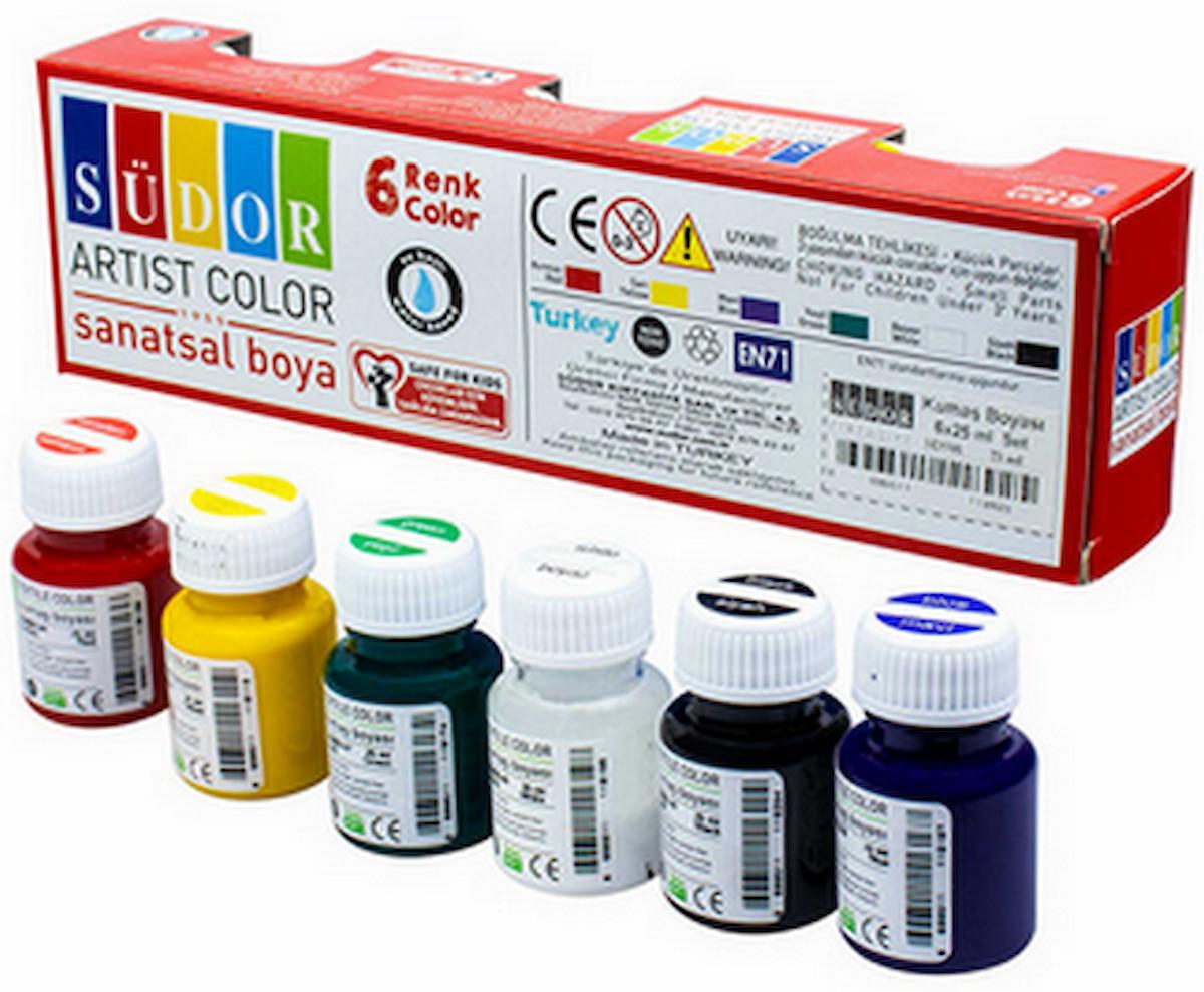 SÜDOR KUMAŞ BOYA SET 6X25 ML