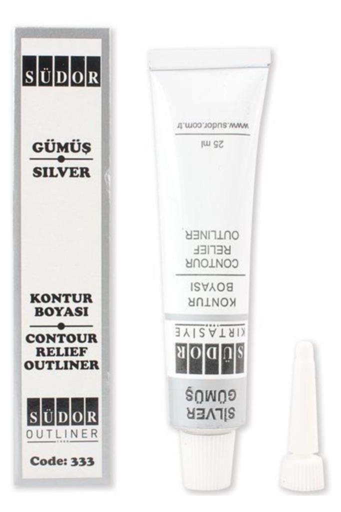 Südor Kontur Boyası Gümüş 25 Ml