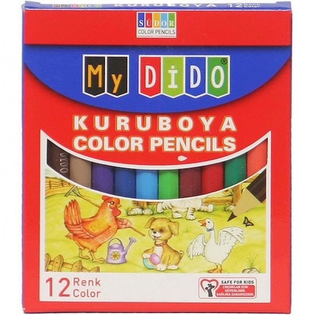 SÜDOR MYDİDO KURUBOYA 12 RENK KISA BOY