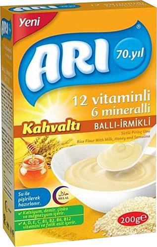 ARI MAMA 12 VİTAMİNLİ SÜTLÜ BALLI İRMİKLİ 200G