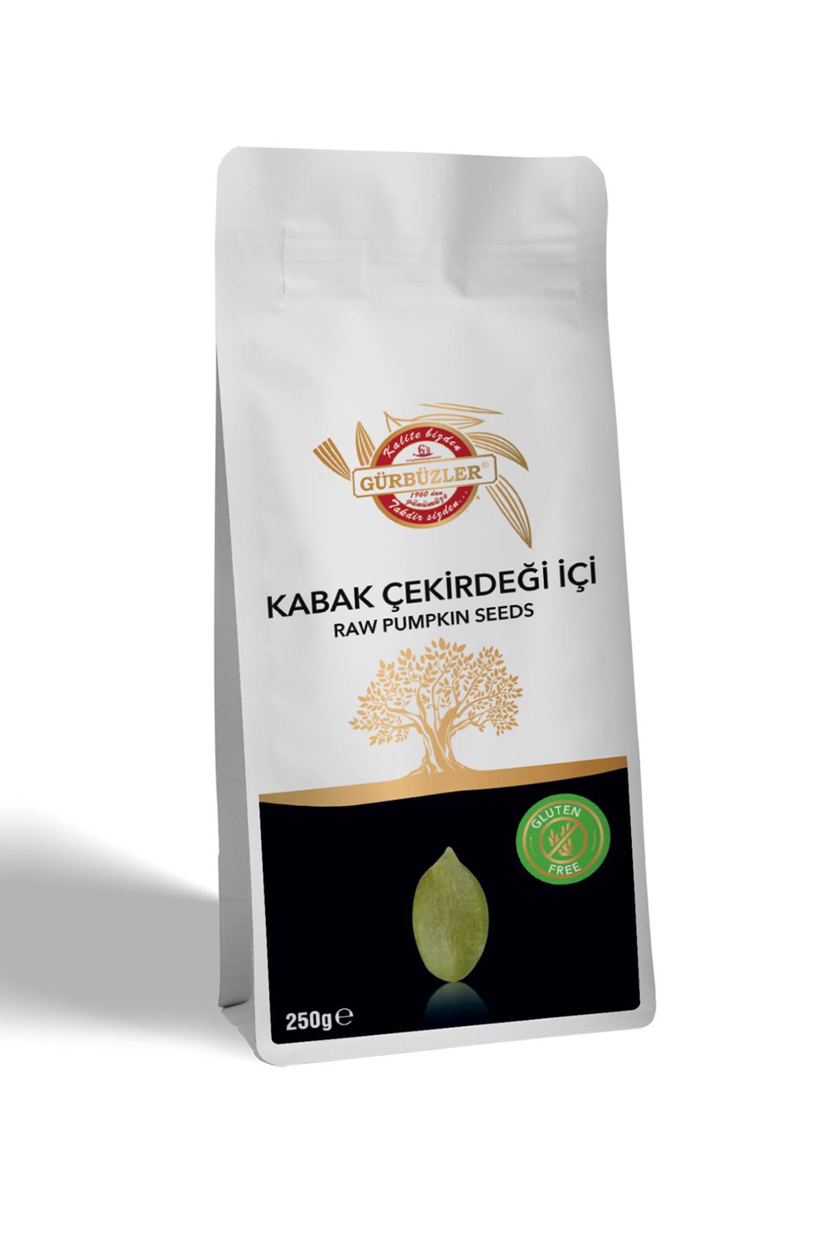 Gürbüzler Glutensiz Kabak Çekirdeği İçi Çiğ 250 Gram