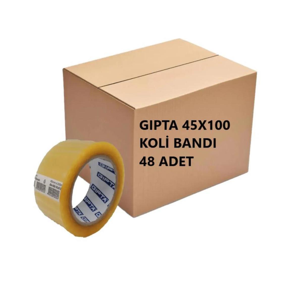 Gıpta Koli Bandı 45Mmx100 Metre Şeffaf Akrilik 4-F241200-5001 - 48 Adet